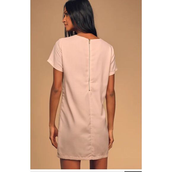 Lulus Shift and Shout Blush Pink Shift Dress XL - Picture 2 of 10